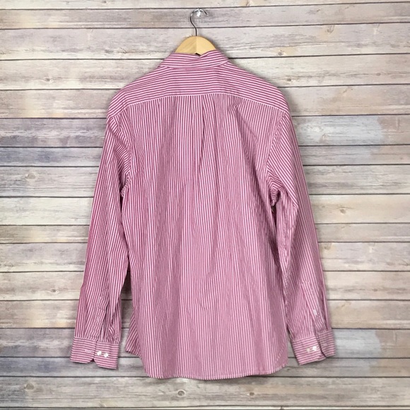 GAP Classic Fit Red Stripes Button Down Shirt XL - Picture 2 of 7